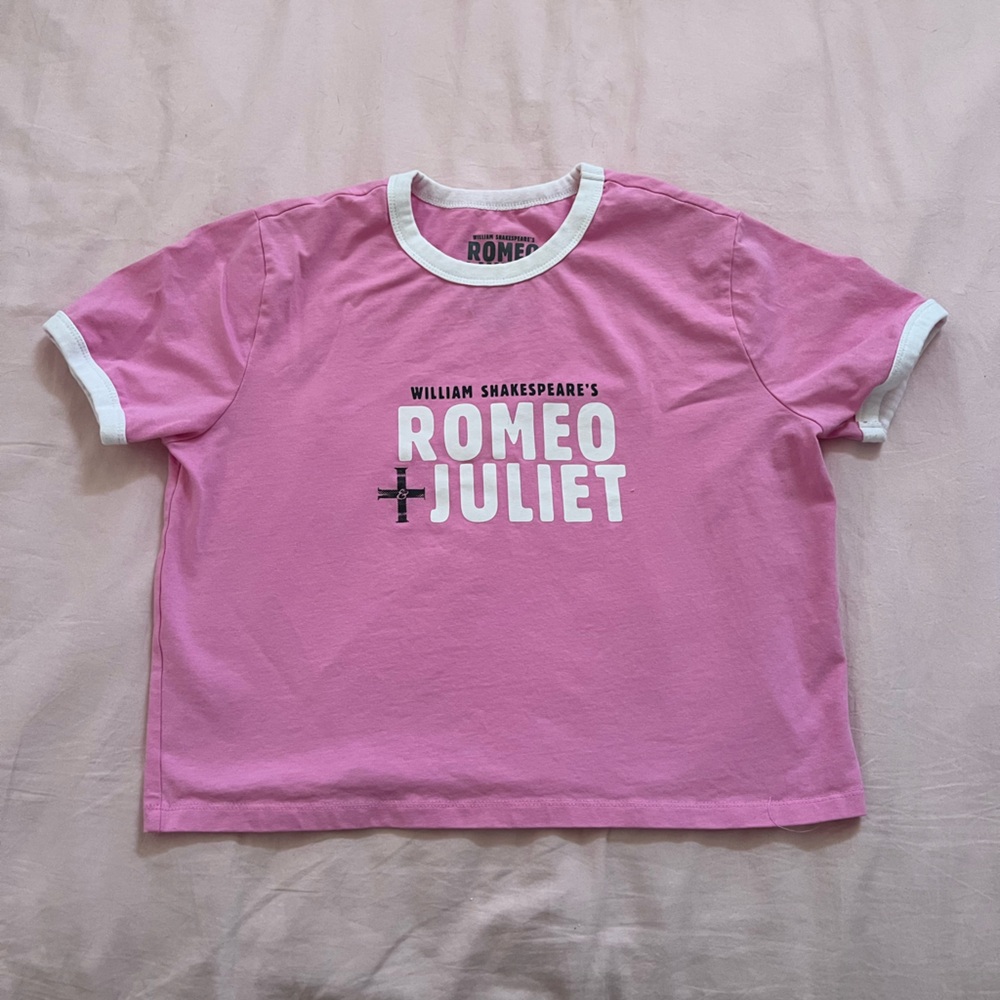 Pink and White Romeo & Juliet Baby Tee